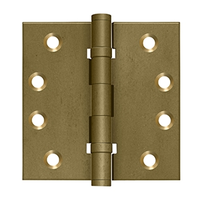 Deltana Catalog - Specialty Solid Brass - Distressed Hinges - 4" x 4