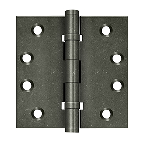 Deltana Catalog - Specialty Solid Brass - Distressed Hinges - 4" x 4