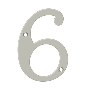 Deltana RN6-7U15 Solid Brass 6-Inch House Number 7 Board 