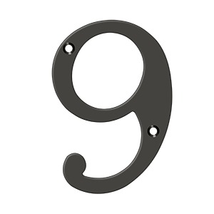 Deltana RN6-7U15 Solid Brass 6-Inch House Number 7 Board 