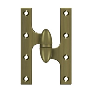 Olive Knuckle Hinge - Solid Forged Brass Ball Bearing - Standard