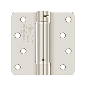 Deltana DSH4R42D Single Action Steel 4-Inch x 4-Inch x 1/4-Inch Spring Hinge